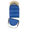 Set of sleeping bag for stroller, seat, sled, winter, navy blue bag + cover