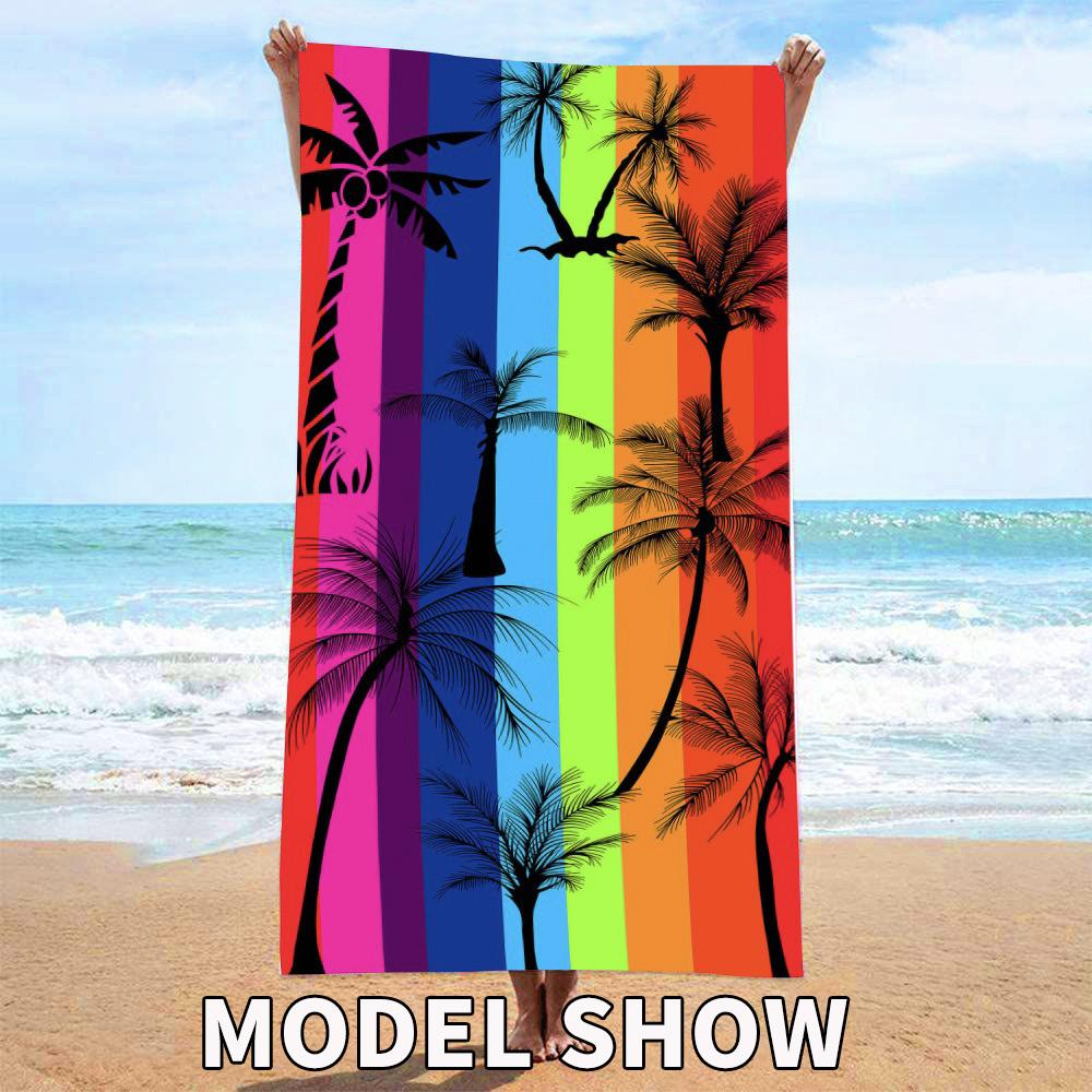 70x140 см одностороннее бархатное пляжное полотенце из микрофибры, большое спортивное полотенце для тренажерного зала и бассейна, женский большой коврик для йоги, модное летнее одеяло для серфинга