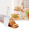 Bread Toast Storage Box with Airtight Lid Freshness Bread Storage Container Multifunctional Bread Loaf Dispenser Plastic Sandwich Bread Keeper