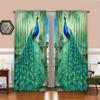 2 шт. Яркие шторы с рисунком Феникса для гостиной, спальни, украшения, 3D-цифровая печать, карманные шторы для гостиной, дома