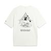 Li-Ning Уличная быстросохнущая прохладная свободная футболка с коротким рукавом Унисекс топы Цвет: внебелый ATSW407-1