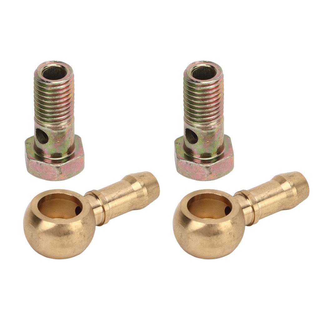 2 Set M12x1.25mm To 3 8in Turbo Water Banjo Bolt Good Sealing Turbocharger Water Line Pipe Banjo Connector Kit