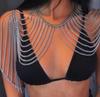 Sexy Multi-Layer Tassel Metal Chain Splicing Halter Body Jewelry