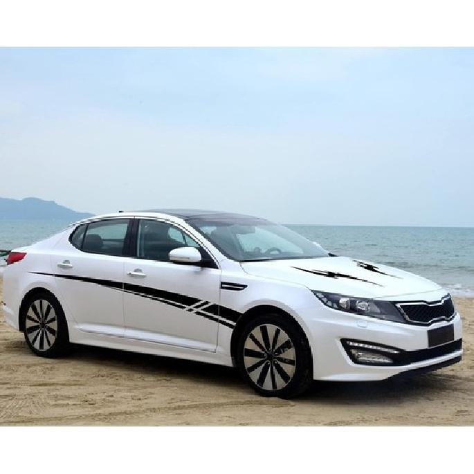 Наклейки Аксессуары для Автомобилей Грузовиков Боковая Часть Кузова Спортивные Полосы Наклейки Декор Черный