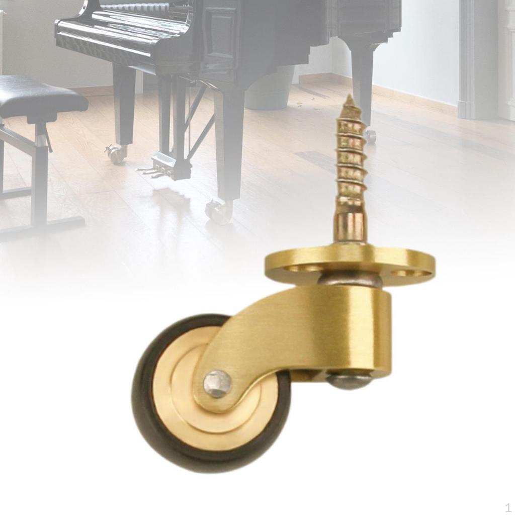 Колеса для мебели с поворотным роликом Heavy Duty Brass