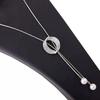 High-End Women's Geometric Circle Sweater Chain – European & American Style