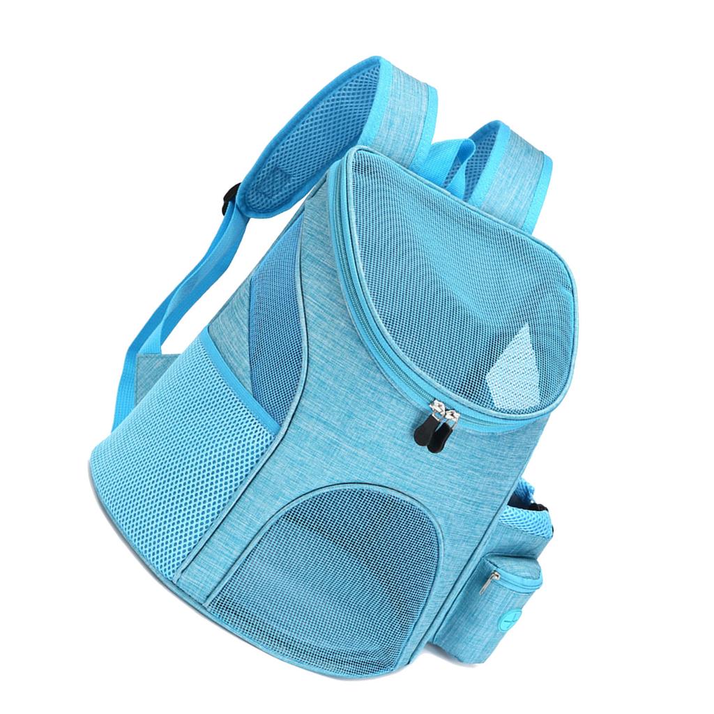 Pet Carrier Backpack Breathable Mesh Foldable Portable Dog Carrier Bag with Snack Pocket for Traveling Hiking Camping