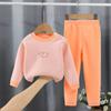 Children's Underwear Set Hot Autumn Winter Boys' and Girls' Long Sleeve Pajamas Baby's Autumn Clothes and Pants