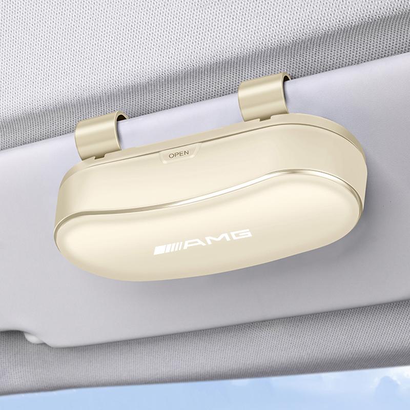 Car Sunglasses Box Glasses Holder Auto Sun Visor Organizer For Mercedes Benz AMG GLC W203 W206 W220 W205 W211 W212 W201 W168 GLE