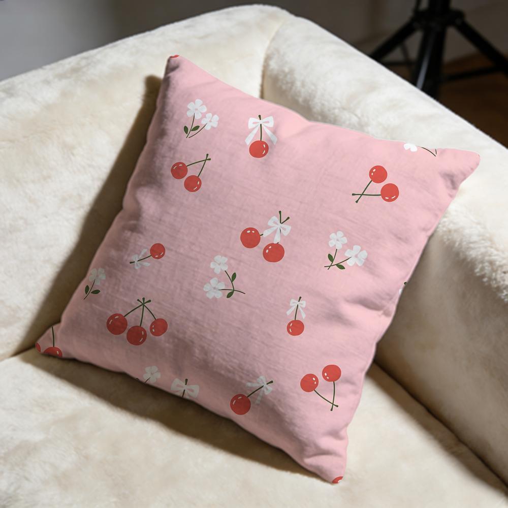 fruits Cushion Cover Soft Decorative Pillow Case Suitable for Bedroom Sofa Car Travel Use