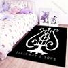New Product Piano S-STEINWAY Pattern Carpet for Living Room Bedroom Bathroom Mat Creative Doormat Sofa Home Decor Large Size