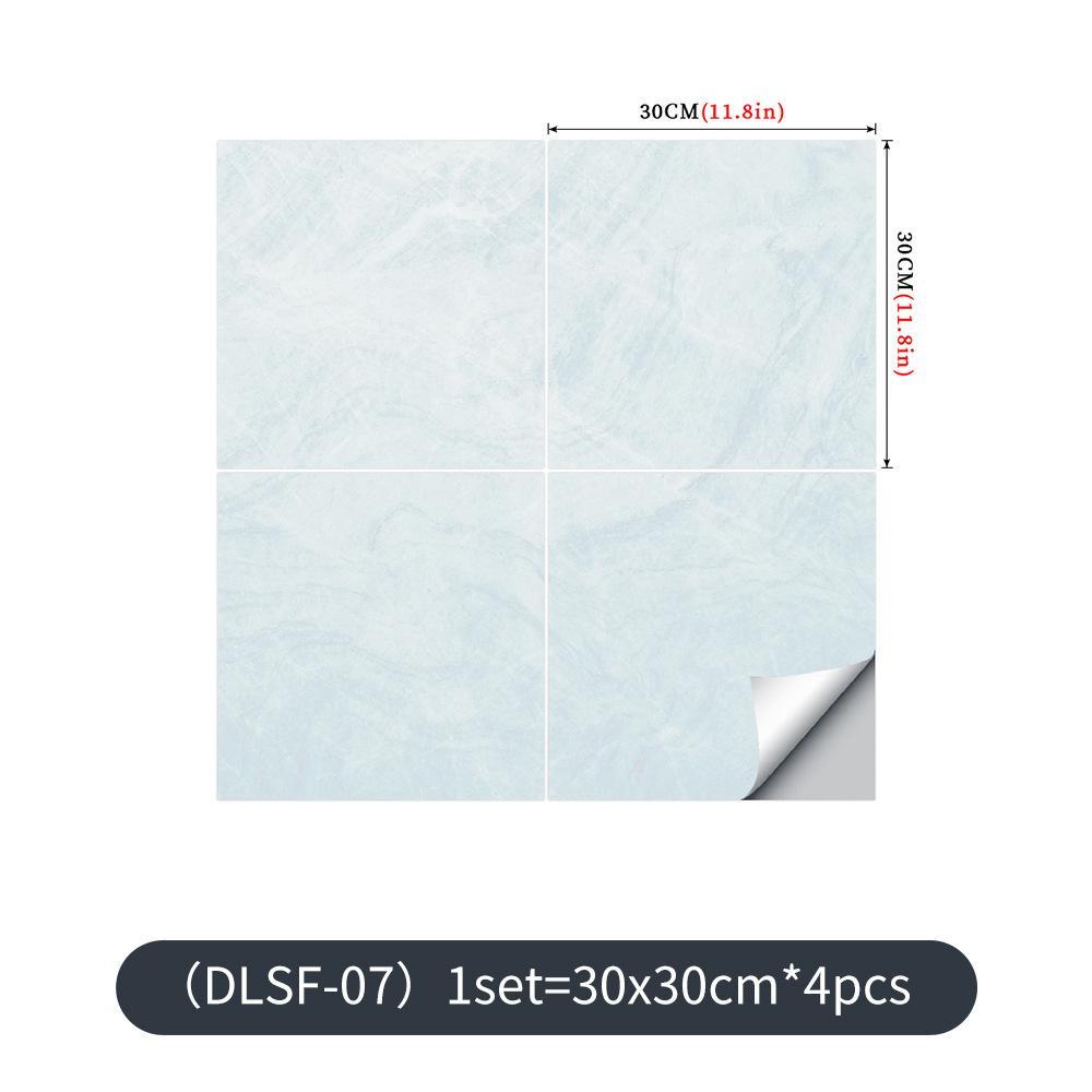 4PCS Of Set Modern Waterproof Wall Stickers Self Adhesive Tiles Sticker Floor Stickers Marble Bathroom Livingroom Bedroom PVC Home Decor