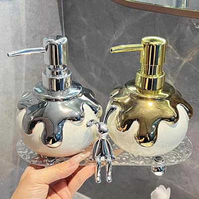 Керамическая бутылка для эмульсии Nordic Luxury Бутылка для дезинфицирующего средства для рук Пресс для геля для душа Товары для ванной комнаты Керамическая бутылка для шампуня