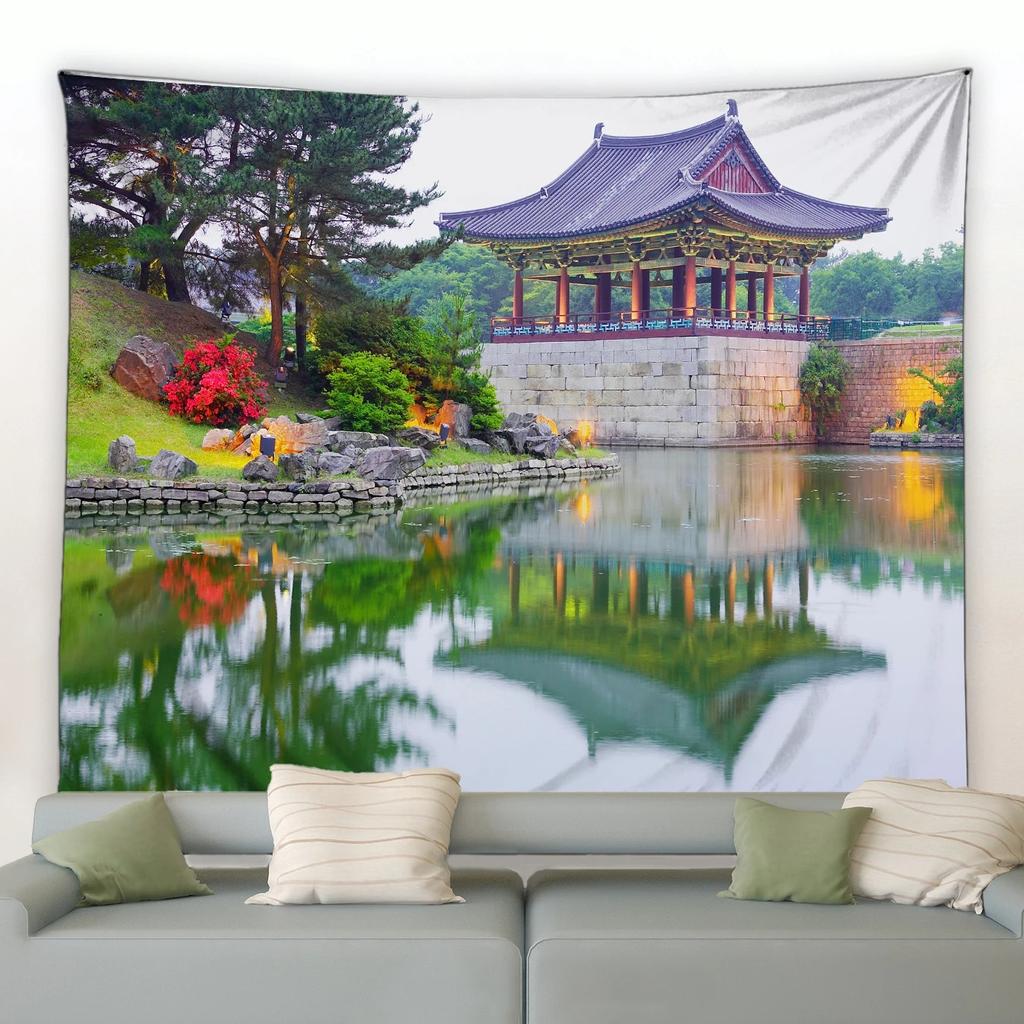 Парк природный пейзаж декоративный гобелен украшение для дома, стены, офиса, гостиной, гобелен