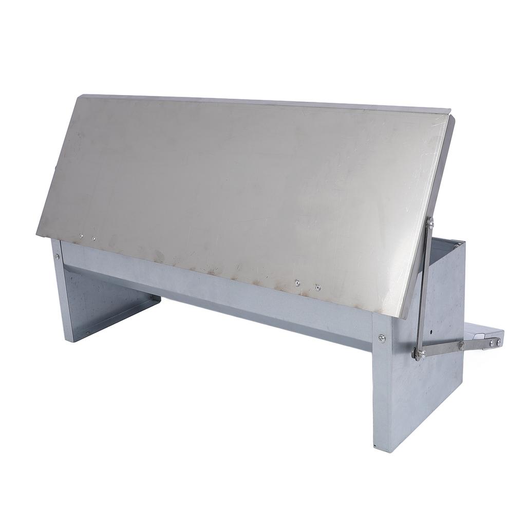 Автоматическая кормушка для кур с большой емкостью, прочная, из нержавеющей стали, ножная кормушка для птицы для курятника