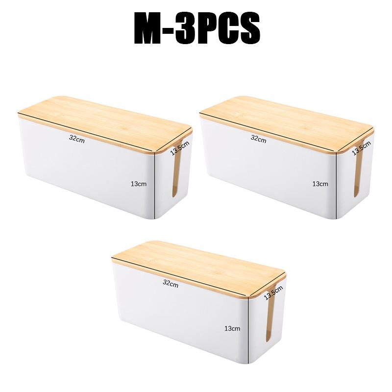 Ящик для хранения кабеля, деревянный чехол для хранения линии электропередачи, пылезащитный органайзер для розеток для зарядного устройства, чехол для проводов, домашний органайзер для намотки кабеля