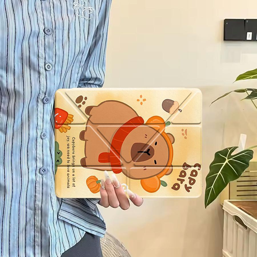 Держатель Чехол Чехол для планшета Для iPad Pro 11-го 10-го 9-го 8-го 7-го 12.9 дюйма Pro 2025 Air 4 5 M3 M2 1 2 M4 11 дюймов Mini 6 7 Капибара