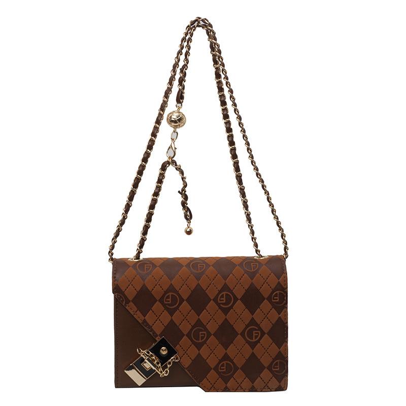 Сумка Новая Повседневная Ромбовидная Универсальная Наплечная Сумка-Мессенджер Маленькая Квадратная Сумка