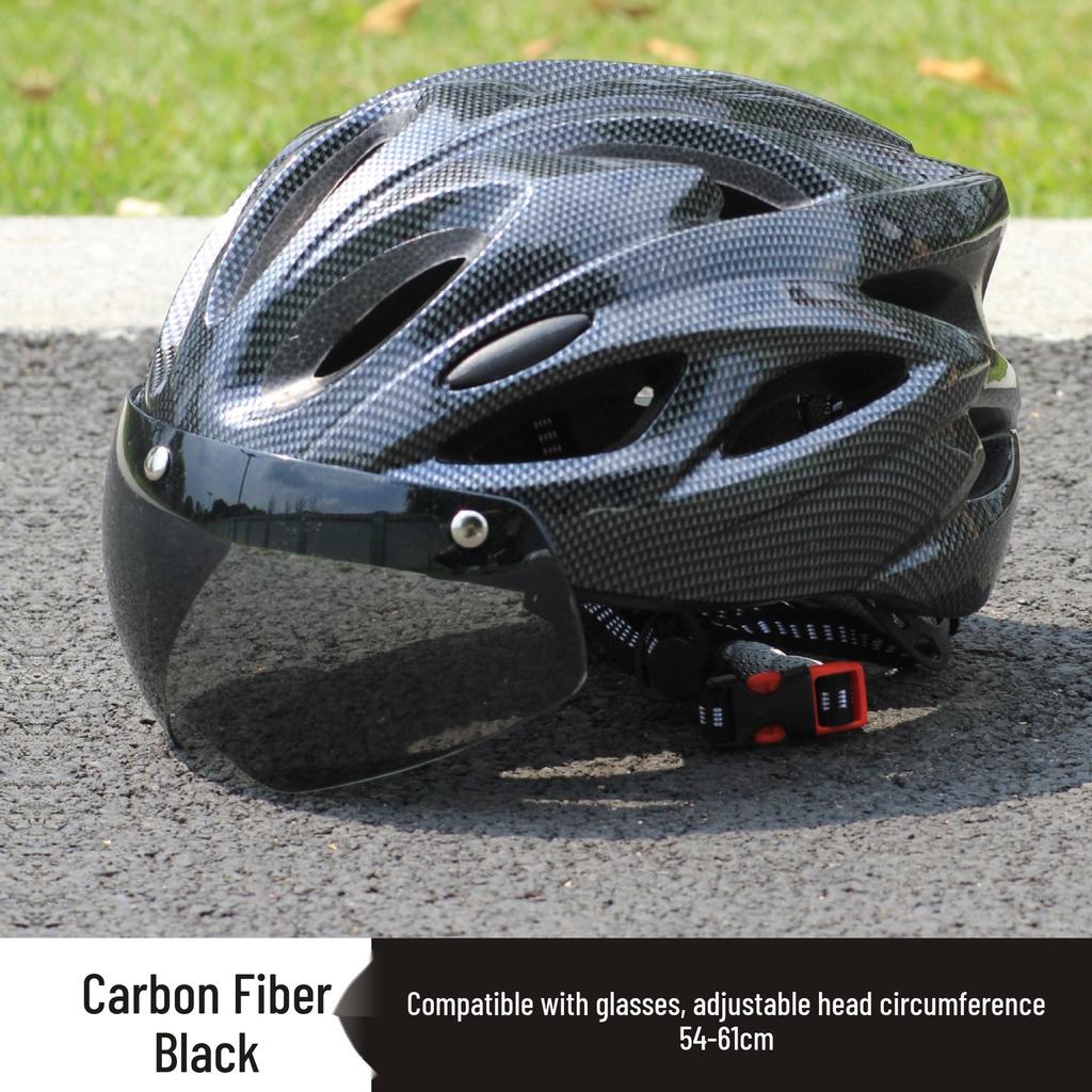 Unisex Mountain Bike Helmet with Goggles
