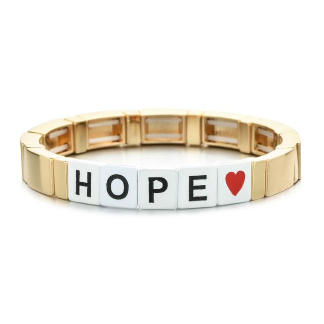 New Custom Tile Bracelet Charms Love Heart Handmade Women Kids Jewelry Engraved Letter Bracelet Gift Fashion