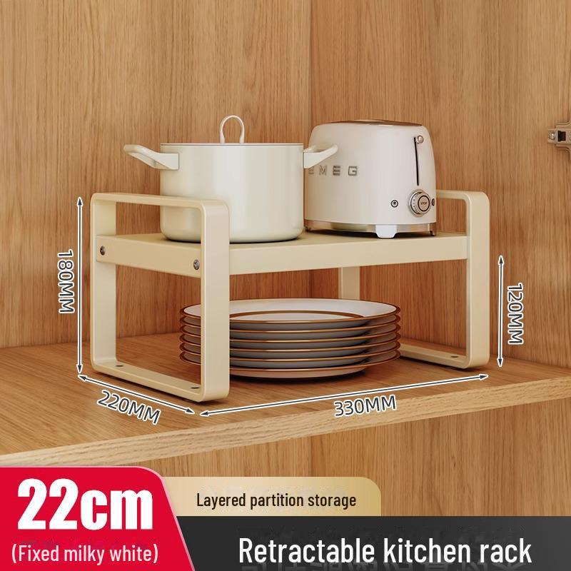 Выдвижная кухонная многоуровневая стойка для хранения для столешницы и микроволновой печи