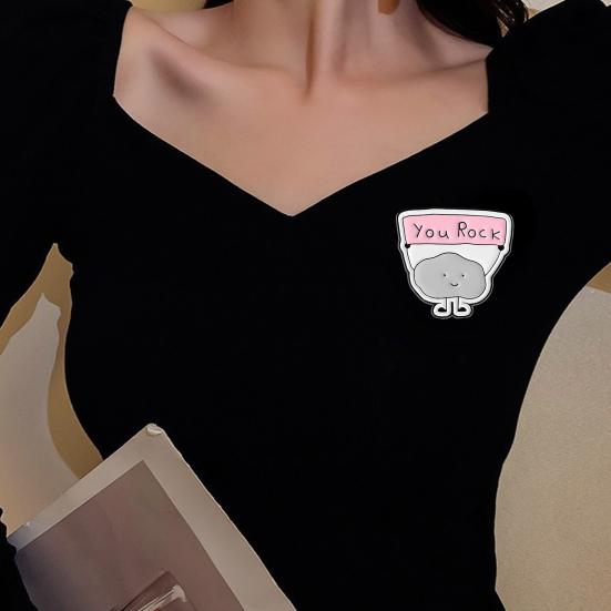 ТЫ КРУТ Вдохновляющая облачная брошь Цинковый сплав Значок на лацкан Сумка