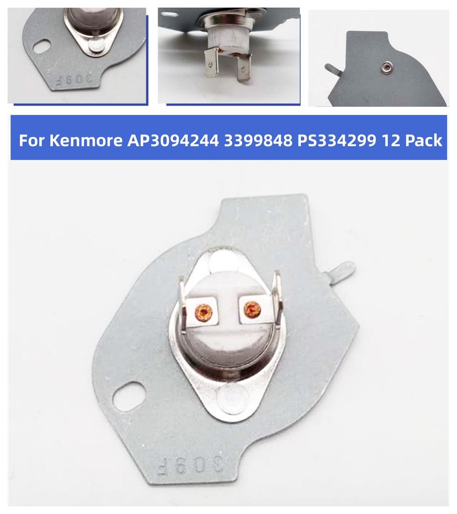 3977393 Dryer Thermal Fuse For Kenmore AP3094244 3399848 PS334299 12 Pack