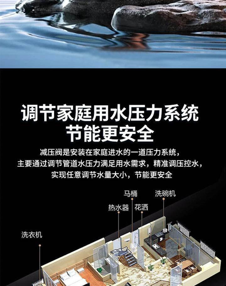 Латунный регулятор давления 3/4 дюйма, DN20 редукционный клапан с манометром и фильтром, регулируемый для домашнего и промышленного использования