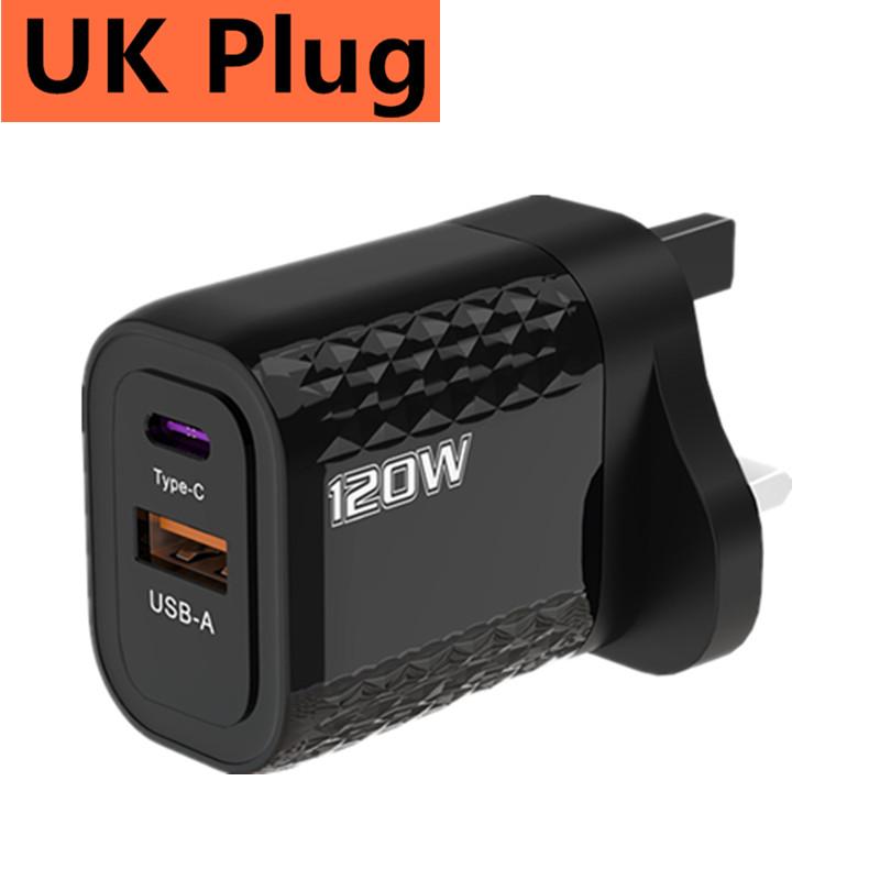 PD быстрая зарядка 120 Вт тип C QC 3.0 быстрое зарядное устройство настенный адаптер для iPhone iPad Xiaomi Redmi Samsung Oneplus EU/US/UK вилка