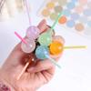 Jelly-colored Simulation Lollipop Transparent Candy Key Rings Lollipop Keychain  Handbag Pendants