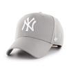 Кепка 47 Brand Регулируемая MLB Базовая New York Yankees Серый