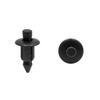 Clips, 0.2 Inch (6 Mm) Hole Diameter, Black, Plastic Push Type, Rivet, Interior
