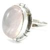 Silver Rose Quartz 'Charmes' Ring