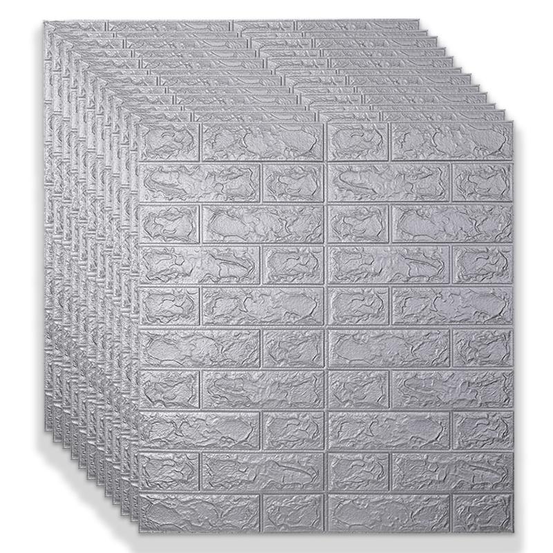 10 шт. 70*77 см 3d пенопластовые наклейки на стену, панели, кирпичные водостойкие клейкие обои для гостиной, спальни, дома, дома, декора для ванной комнаты
