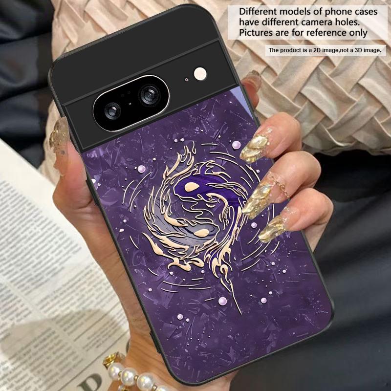 Искусство эстетики Для Google Pixel 10 Pro XL Pixel 8 7 9 10 Pixel 9 Pro XL Pixel 8a 7a Pixel 7 Pro Черный стеклянный чехол для телефона