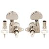 Musiclily Pro R18K L3R3 Блокирующая колковая механика для колков с никелированным покрытием, Передаточное число 18:1, Кнопка в форме полумесяца, Для акустических/электрических гитар,