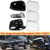 DinCh Для Jeep Grand Cherokee 2011- Накладка на боковое зеркало заднего вида Крышка зеркала заднего вида Стеклянная основа для поворотника
