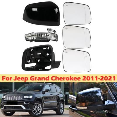 DinCh Для Jeep Grand Cherokee 2011- Накладка на боковое зеркало заднего вида Крышка зеркала заднего вида Стеклянная основа для поворотника