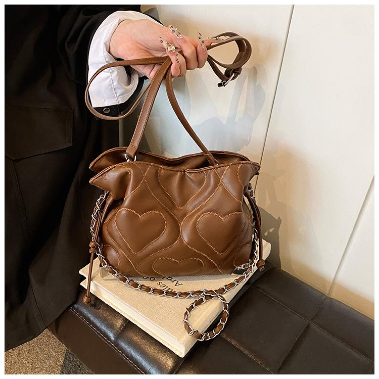 Модная сумка-ведро на осень и зиму, ретро-ромб, простой и нишевый выбор.