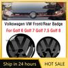 Для VW VOLKSWAGEN Новые 2 шт. Передний и задний значок Для VW Golf 6/Golf 7/Golf 7.5/Golf 8 Не влияет на ACC Модифицированный Черный значок Плоский M