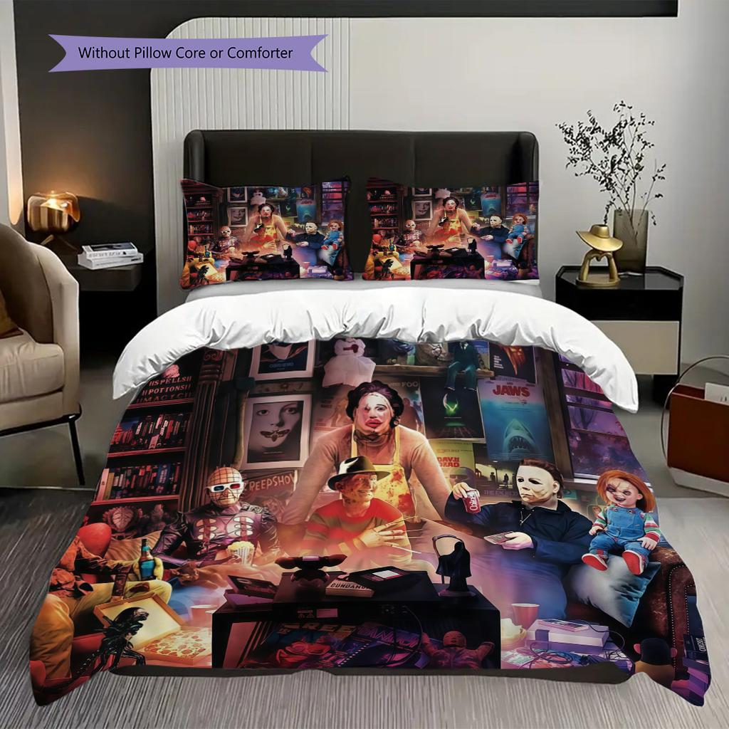 Texas Chainsaw Massacre Set Bedding 1 Duvet Cover 2 Pillowcase Without Core Bedding Set Duvet Cover And Pillowcase Christmas Birthday Gift