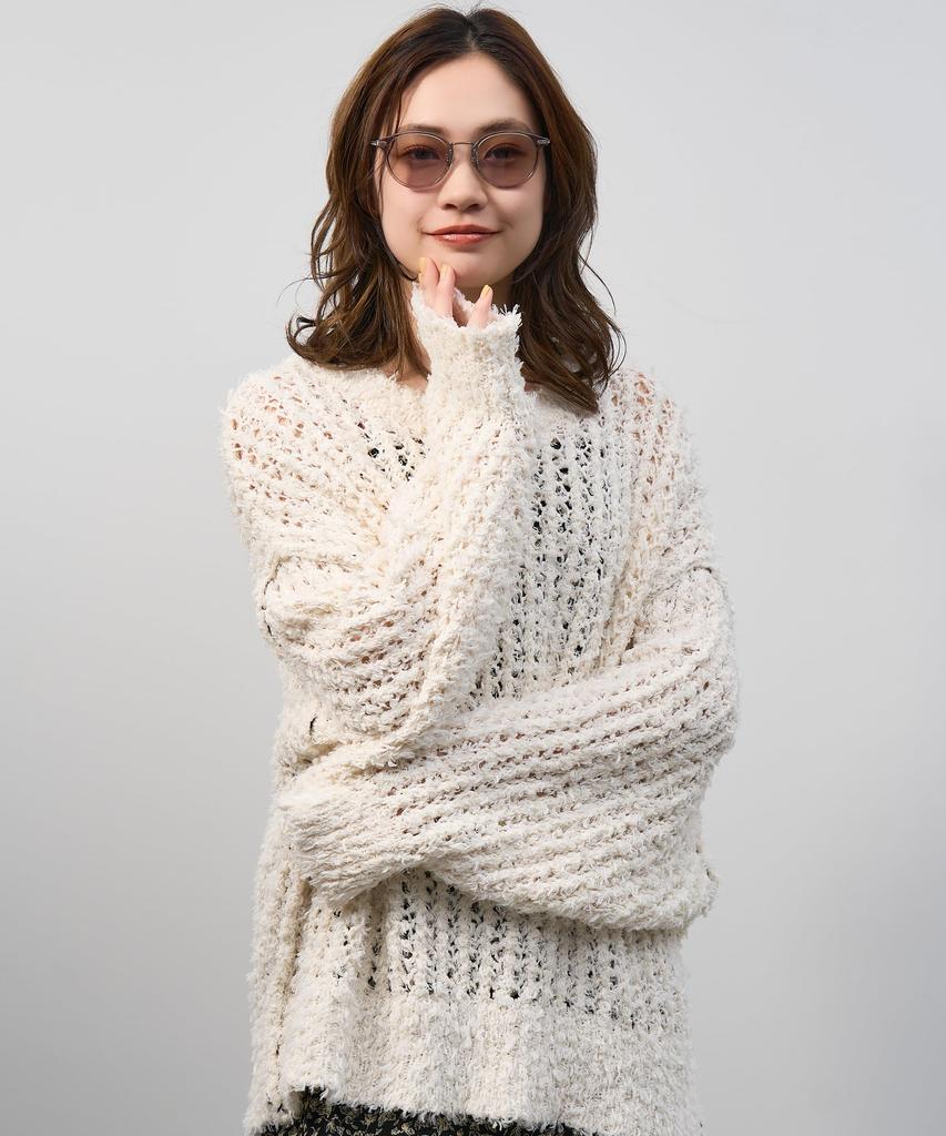 Boston type sunglasses UNITED ARROWS SUNGLASSES United Arrows Unisex UV protection UV protection Stylish [Zoff] (gray (clear)) Women's Men's