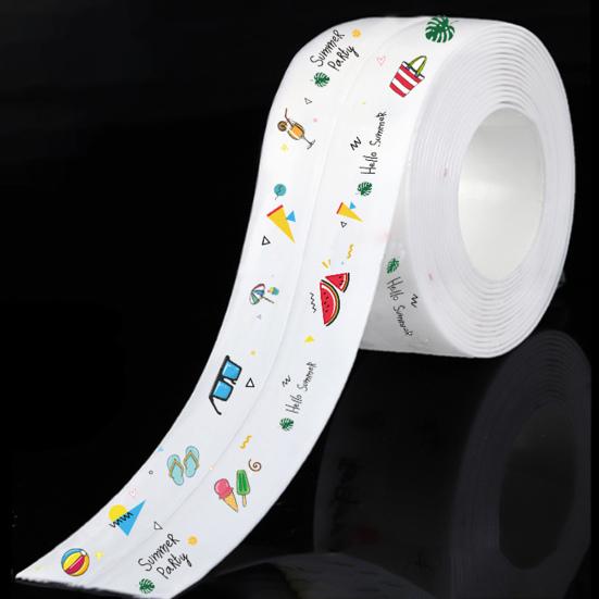 Caulk Tape Self-Adhesive Waterproof Sealant Strip Floor Peel And Stick Caulking Shower Wall Tile