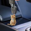 Cat Keychain Double Sided 2D Flat Acrylic Pet Hanging Decoration Lifelike Cat Keyring Accessories for Car Mirror Window Backpacks
