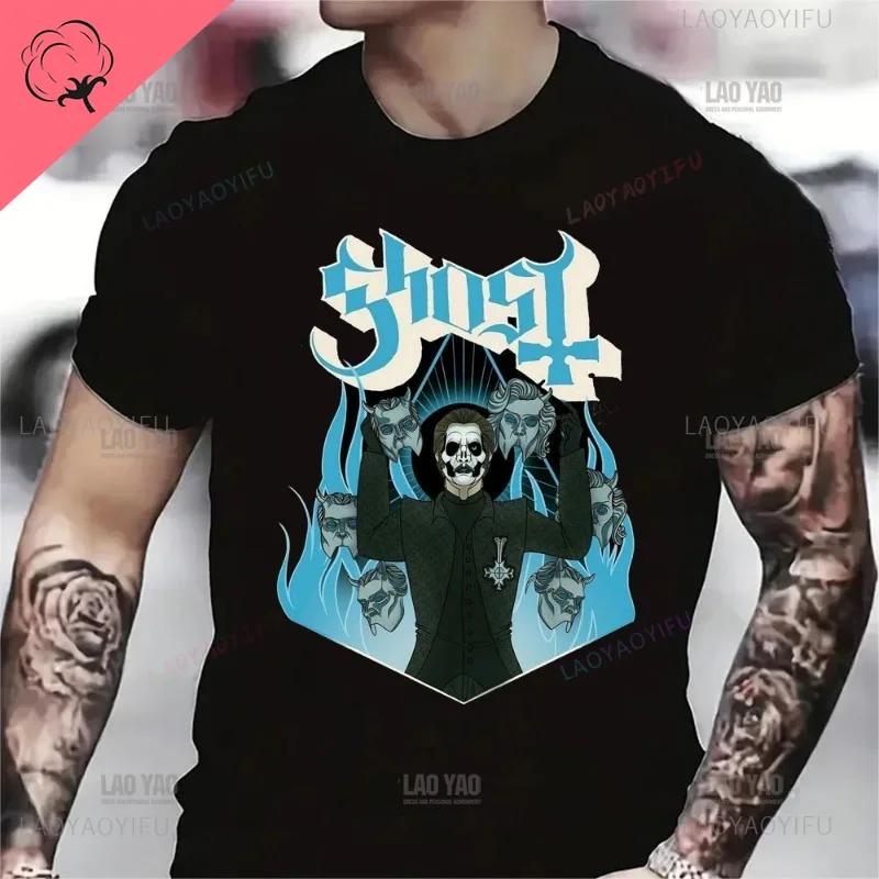 Funny Ghost BC Heavy Rock Band T-Shirts for Men Women O Neck Summer Casual Cotton Short Sleeve Tees Fashion Streetwear Men Tops