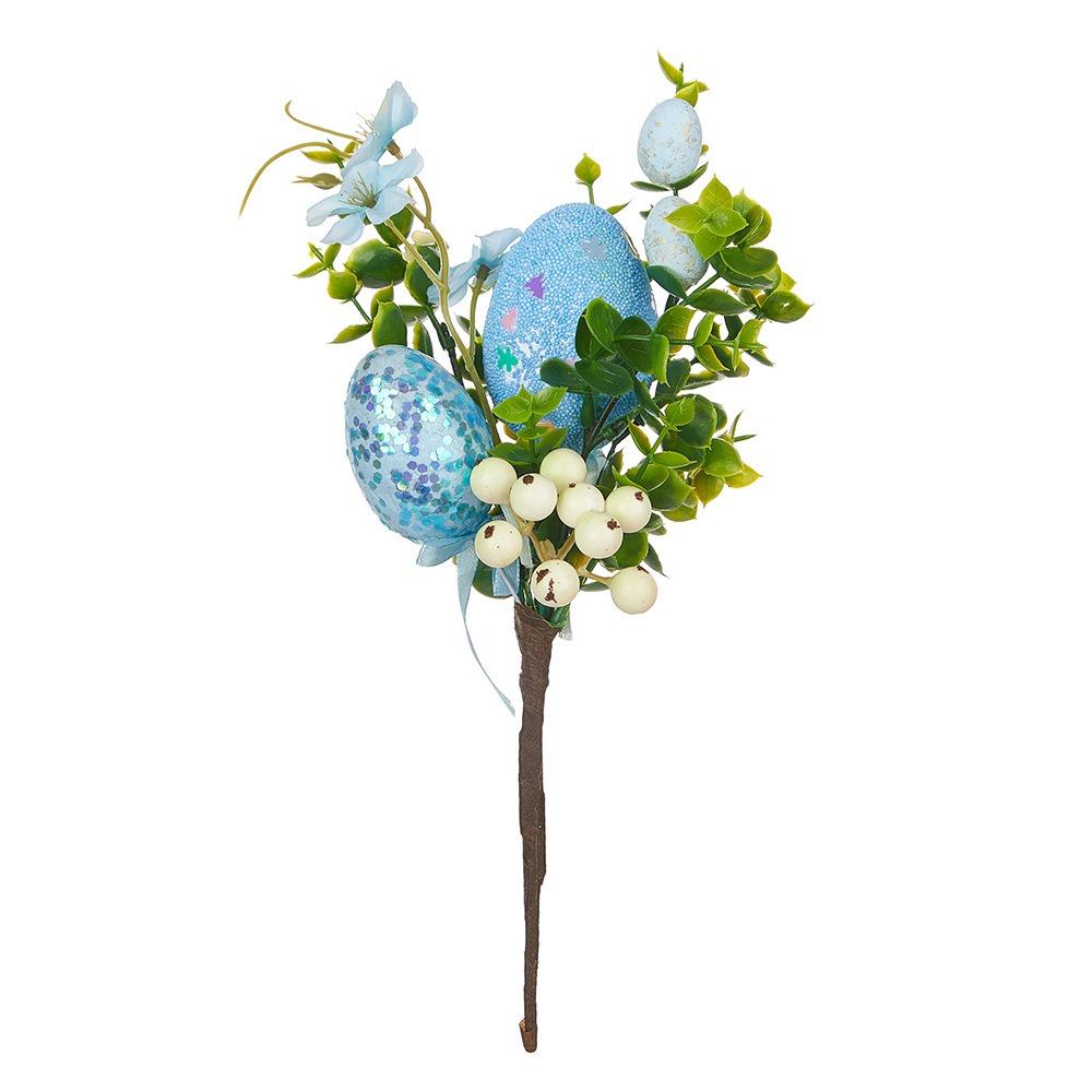 Artificial Eggs Tree Branch Colorful Painting Foam Egg Creative Fake Plant Festival Party