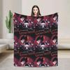 Warm Flannel Throw Blanket for Kids  Airplane Hollow Knight Void Masked Wanderer Design  Perfect for Travel Bed Couch