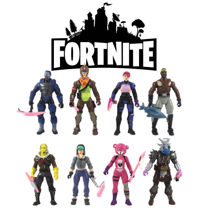 Fortnite 8 шт. Фигурка Кукла Вооруженные Детский Подарок Украшения для Торта на День Рождения Рождество