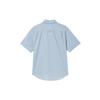 Nike Life Single Button Comfortable Universal Casual Soft Short Sleeve Shirt Men Shirts Light-Military-Blue FN3223-440