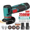 2500W Mini Brushless Angle Grinder with Rechargeable Lithium Battery Cordless Polishing Machine Diamond Cutter